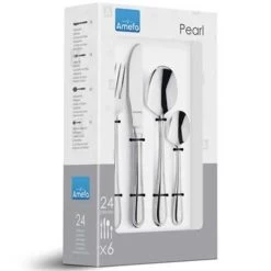 Amefa 24-delige Bestekset Pearl -Beroemde Servies Winkel 1271693806 0102