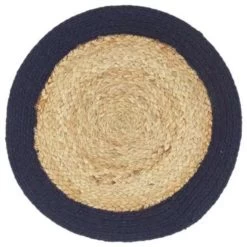 VidaXL Placemats 4 St 38 Cm Jute En Katoen Natuurlijk En Marineblauw -Beroemde Servies Winkel 14b7ee6847464318b8c805ba4c8fbbc1