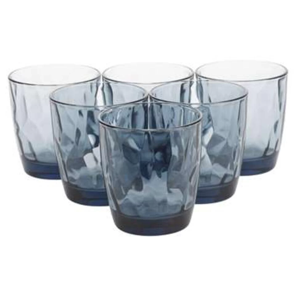 Bormioli Rocco Diamond Waterglas - Blauw - 30 Cl - Set-6 4 Bormioli Rocco Diamond Waterglas - Blauw - 30 Cl - Set-6 - Afbeelding 2