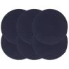 VidaXL Placemats 6 St Rond 38 Cm Katoen Effen Marineblauw
