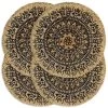 VidaXL Placemats 4 St Rond 38 Cm Jute Donkerblauw 2 VidaXL Placemats 4 St Rond 38 Cm Jute Donkerblauw -Beroemde Servies Winkel 1651930471