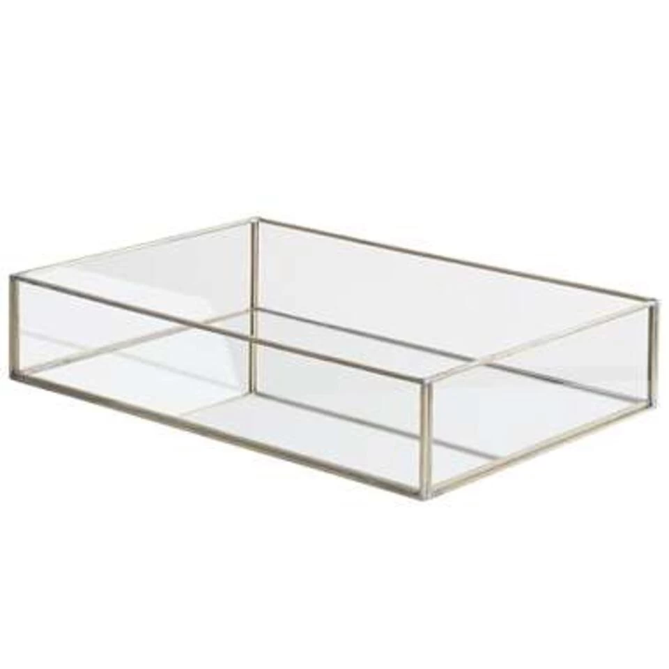 Beliani Blad GRENOBLE - Zilver Glas 3 Beliani Blad GRENOBLE - Zilver Glas