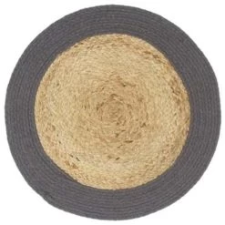VidaXL Placemats 6 St 38 Cm Jute En Katoen Natuurlijk En Antraciet -Beroemde Servies Winkel 215804d8fabf4d0cbdd99cbd2fcecdf2