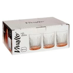 Vivalto - Drinkglazen Exotic Collection Set 6x Op Oranje Base 330 Ml -Beroemde Servies Winkel 252f401838bc4976b01f2a3046de386a