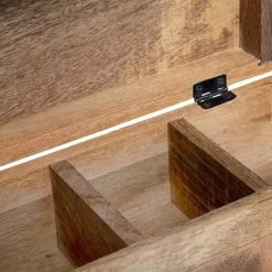 Atmos Fera Theedoos - Bruin - 4-vaks - Mango Hout - 32 X 10 Cm -Beroemde Servies Winkel 29338e9a4be14d11abbe8def1abf664e