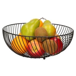 Secret De Gourmet Fruitschaal-fruitmand - Zwart - Metaal - 30 Cm -Beroemde Servies Winkel 496d803854fe410fb5658e1ce3eb08f3