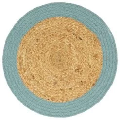 VidaXL Placemats 6 St 38 Cm Jute En Katoen Natuurlijk En Groen -Beroemde Servies Winkel 5c6363516475464d9bdc78ed19e9c526