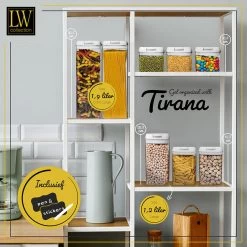 LW Collection Voorraadpotten 14 Stuks Met Stickers Witte Deksel 9 LW Collection Voorraadpotten 14 Stuks Met Stickers Witte Deksel -Beroemde Servies Winkel 635d431776e2455c980e27bc60895d63