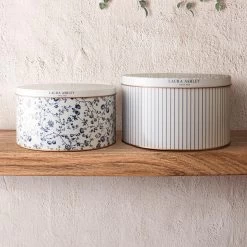 Laura Ashley Set 2 Blikken Candy Stripe En Woodruff -Beroemde Servies Winkel 71da1a80bf54449486141d9438f5da38