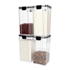 Krumble Voorraadpot Plastic 1300 Ml - Set Van 4 -Beroemde Servies Winkel 7e862b6f4a8541b79c86be770a0c8b87