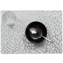 Wicotext Placemats - 4 Stuks - Stones - Zilver - 43 X 30 Cm -Beroemde Servies Winkel 92ba6399083a465d99d4fda886311025 1