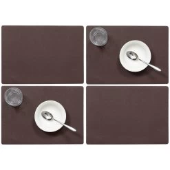 Wicotex Placemat Plain - Luxe - Bruin - 43 X 30 Cm -Beroemde Servies Winkel 9378e51bc77b405da3d4a9ab032a6491
