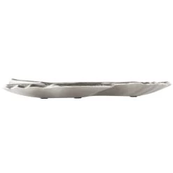 Beliani Decoratieve Schaal PALENQUE - Zilver Aluminium -Beroemde Servies Winkel 948b260462db40c3b08394150be41d48