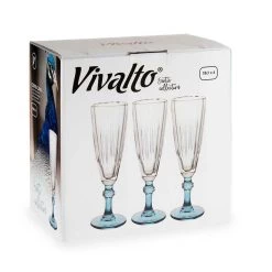 Vivalto - Champagneglazen Exotic Collection Set 6x Op Blauw Voet 170ml 7 Vivalto - Champagneglazen Exotic Collection Set 6x Op Blauw Voet 170ml -Beroemde Servies Winkel 9f29a24b1d4a46b7a5e003a1ac0e181b