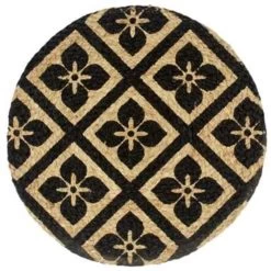 VidaXL Placemats 4 St Rond 38 Cm Jute Zwart -Beroemde Servies Winkel a8b6903a75194569aa699a3fda88be60