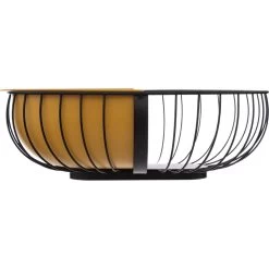 Secret De Gourmet Fruitschaal - Met Inzetbakje - Okergeel - 30x20 Cm -Beroemde Servies Winkel b1f056b3b082492cb49da05b3bd2279c