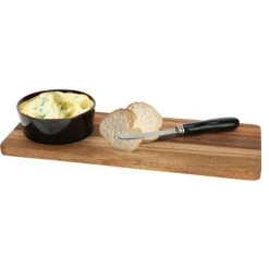 Excellent Houseware Borrelplank Hapjes/saus/tapas - Keramiek - Bruin - Incl. Mesje -Beroemde Servies Winkel b21ce090a741469bb6a1514c8905700d