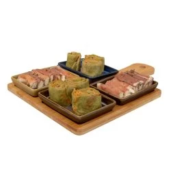 Billiet Serveerplank Bamboe - Met 4x Luxe Schaaltjes - 29 X 20 Cm -Beroemde Servies Winkel bd8d36ce288441a6b3526e0d6419a78b