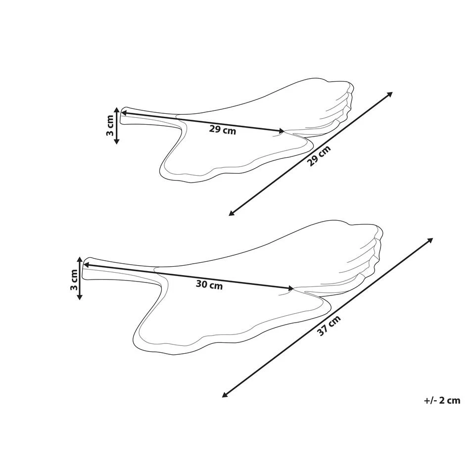 Beliani Decoratieve Schaal PALENQUE - Goud Aluminium 5 Beliani Decoratieve Schaal PALENQUE - Goud Aluminium - Afbeelding 3