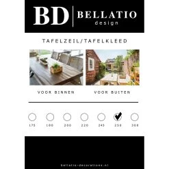 Bellatio Design Tafelzeil - Wit - Bloemen Motief - 140 X 250 Cm -Beroemde Servies Winkel d3cd8d37922e4436ae195ef7aa9da238