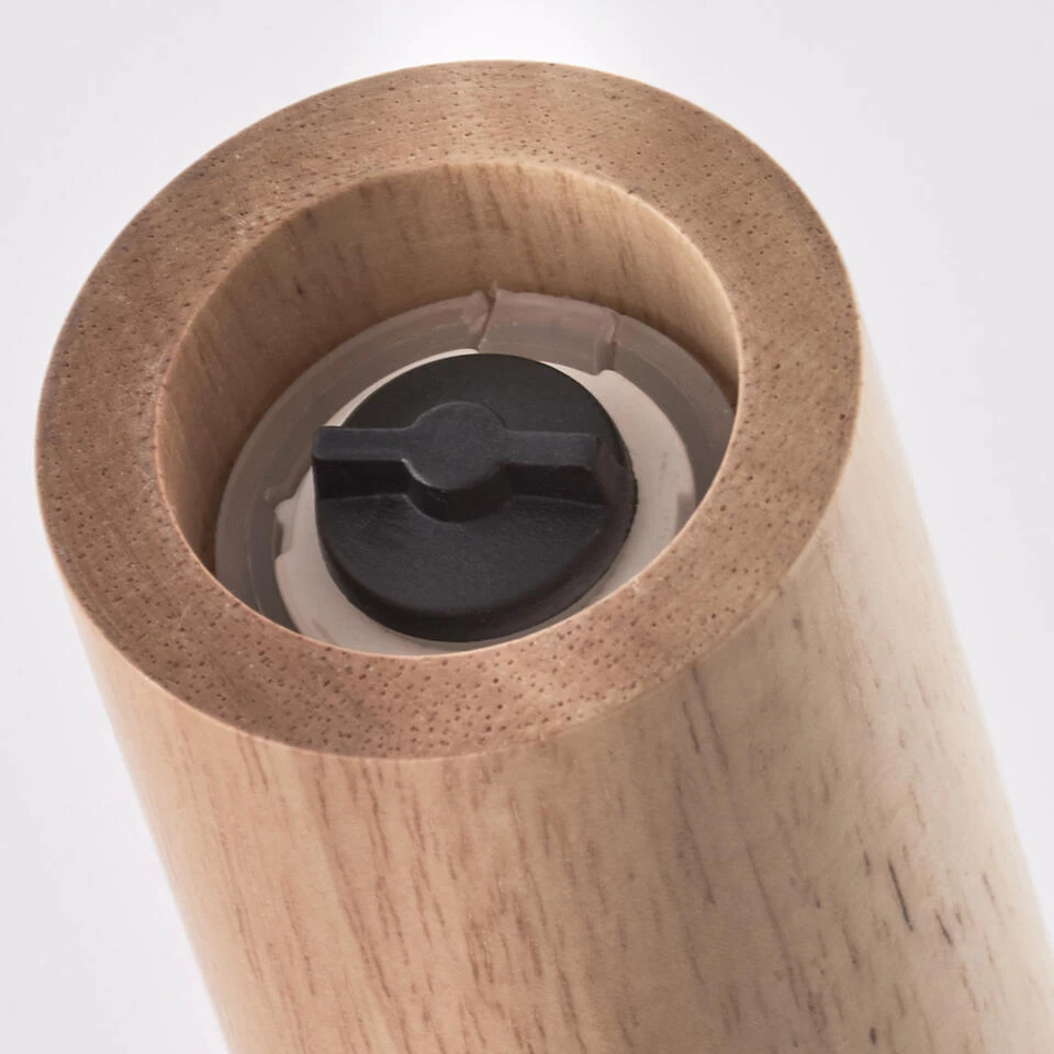 Zeller Pepermolen Of Zoutmolen - Hout - Zwarte Dop - 15 Cm 4 Zeller Pepermolen Of Zoutmolen - Hout - Zwarte Dop - 15 Cm - Afbeelding 2