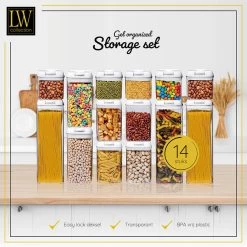 LW Collection Voorraadpotten 14 Stuks Met Stickers Witte Deksel 7 LW Collection Voorraadpotten 14 Stuks Met Stickers Witte Deksel -Beroemde Servies Winkel d5c7843624e14764ae12284eab483a2f